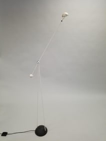 Post modern floor lamp- 69"H extended; 52 1/2"H (closed)