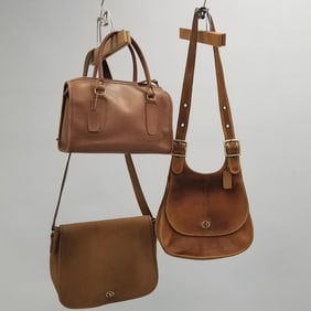 3 Coach purses including early pre Creed (as seen- shows wear)