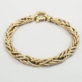 14K gold Italy bracelet- 13.5 grams, 7 1/2"L