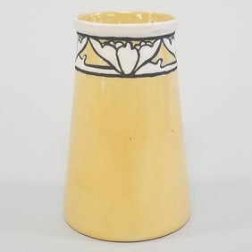 S.E.G (Saturday Evening Girls) decorated vase- 4"H 2 1/2"D