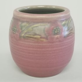 University of North Dakota (UND) School of Mines vase Quota Club 1930- 3 1/8"H 3 1/4"D