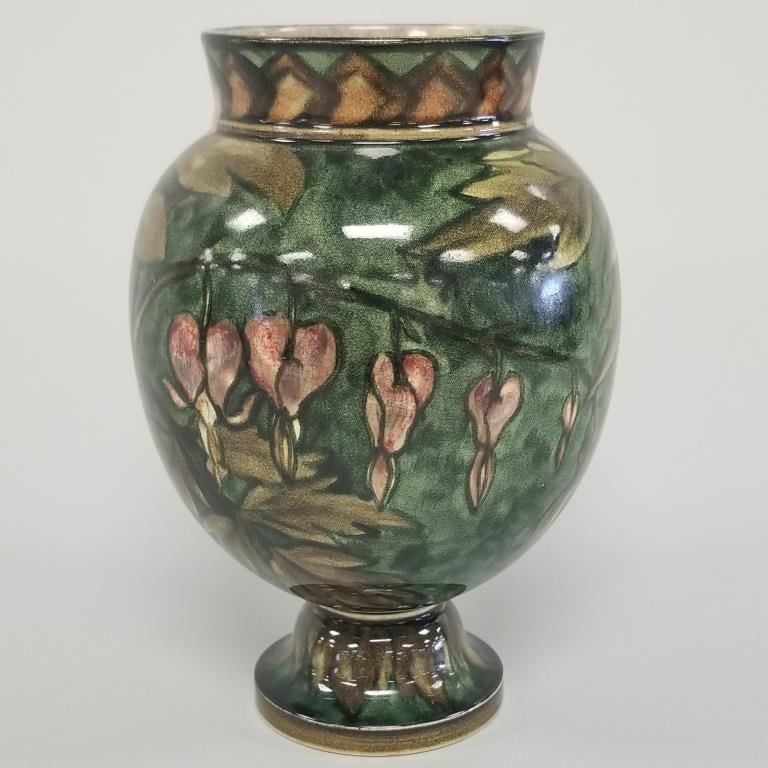John Bennett (1840-1907) decorated vase- 5 1/4"H 4"D: John Bennett (1840-1907) decorated vase- 5 1/4"H 4"D