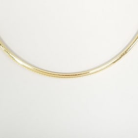 14k gold 19 1/2" omega necklace w/ 2" extension- 33.3g total