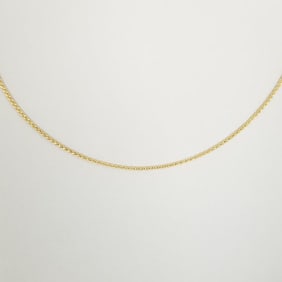 18k gold chain necklace- 7.4g, 24"L