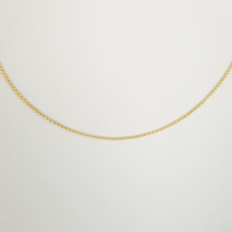 18k gold chain necklace- 7.4g, 24"L (1 of 8)