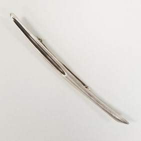 Antonio Pineda sterling silver modernist pin/ pendant- 5 1/4"L