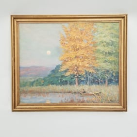 David Ericson framed signed oil painting on canvas 30 1/2"H 26 9/16"W