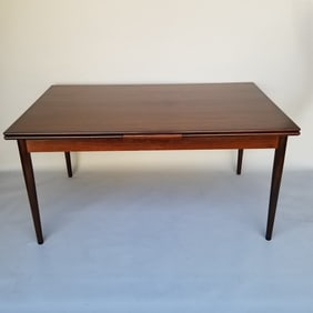 Hornslet Mobelfabrik Denmark rosewood draw leaf dining table