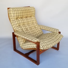 Jydsk Mobelvaerk Denmark Interform Collection teak lounge chair- 32 1/2"H 29 1/2"W 37"D