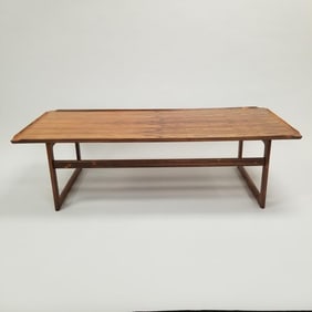 Dyrlund rosewood coffee table- 17"H 59"W 29 1/2"D