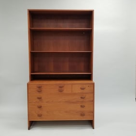 Hans Wegner for Ry Mobler Danish modern teak chest with 3 small drawers & 3 long drawers with