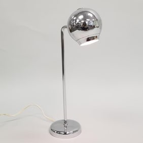 Kovacs chrome plated Mid Century desk lamp- 15 1/2"H 7"W