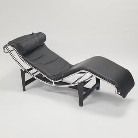 Le Corbusier LC4 style chaise lounge chair 62"L 21 1/2"W 29"T