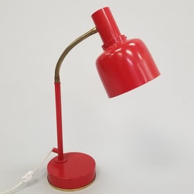 Hans-Agne Jakobsson A/B Markaryd Sweden mid-century goose neck table lamp- 19"H