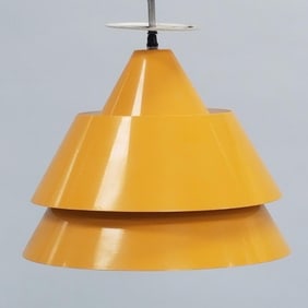 Jo Hammerborg for Fog & Morup Denmark 3 tier metal hanging fixture- 11"H 14 1/8"D