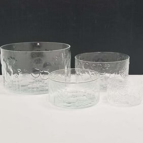 4 piece Iittala nesting bowls- 5 1/2"H 9 1/2"D largest