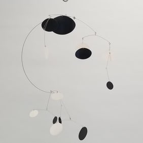 Mid-century modern hanging mobile- 24"H
