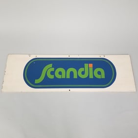 Vintage Scandia sign by Perry Signs- 14"H 44 1/4"W