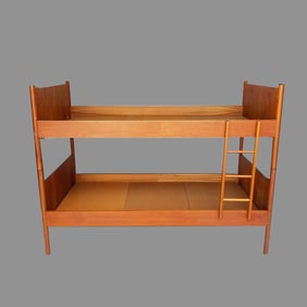 Teak single beds (could be used as bunk beds) 30 3/4"H (27"H other one) 41 1/4"W 78"L
