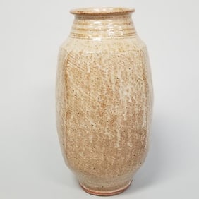Warren Mackenzie tall vase not stamped- 14 3/4"H 8"D