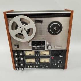 TEAC A2340 4-channel reel-to-reel tape deck: NO POWER CORD- but does power up if you have a cord,