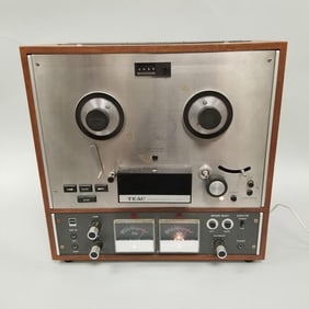 TEAC A4010S reel-to-reel tape deck: untested, but does power up. 17 1/2"H 17 1/2W 10"D, 47 lbs