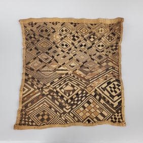 Kuba woven textile- 17 1/2" x 17"
