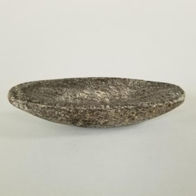 Native American boat stone- 4"L
