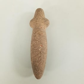 Native American stone plummet?- 5 1/4"