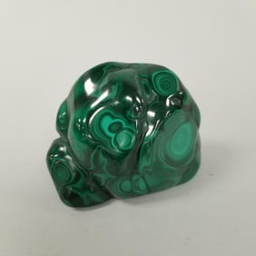Polished malachite specimen- 2 lbs, 4" x 3" x 2 1/4"