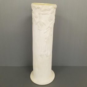 Tiffany Studios Favrile pottery signed LCT floral vase: flowers (some light surface stains)
