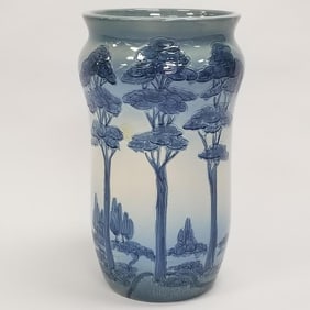 Weller Jap Birdimal Frederick Rhead rare umbrella stand- 20"H