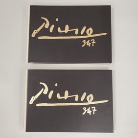 Picasso 347 book set of 2 books in case (case as seen) 17 1/2"H 12 1/2"W 3 1/4"D