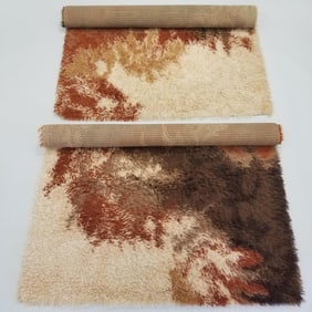 2 Ege Rya Deluxe Denmark shag rugs- 81"L 55"W