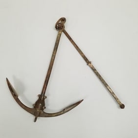 Vintage Wilcox Crittendon folding kedge anchor 26"L 23"W