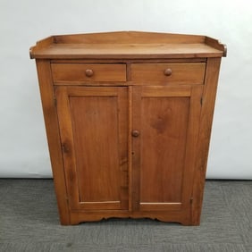Antique 2-door jelly cabinet with drawers 50 1/2"H 41 1/2"W 17 1/4"D