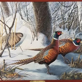 Donald Blakney signed original oil on canvas: "Shadows" with original receipt- framed 31"H 43"W OD