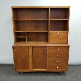 Kellar mid-century modern 2-piece hutch 66"H 52"L 17 3/4"D