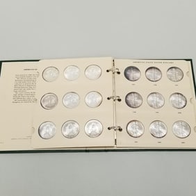 18 American eagle silver dollars 1986 through 2003 in album