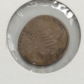 U.S. 1858 error? / double strike penny