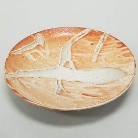 Warren Mackenzie large platter: not stamped- 3"H 16"D