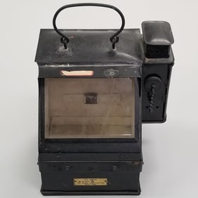 U.S. Navy magnetic compass box (as seen- no compass) 9"H 7"D 7"W