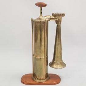 Typhon Swedish brass foghorn- working- 23"H 12"W