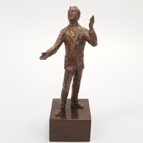 Paul T. Granlund bronze figure on base- signed P.T. Granlund Studios; dated '03 & numbered 12/ XX-