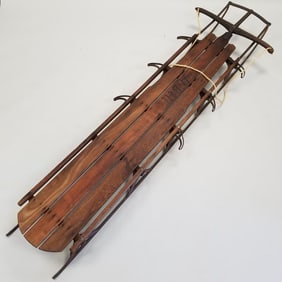 Rare large Flexible Flyer model #6 sled- James Ford Bell estate- circa 1920's-30's (not stamped/