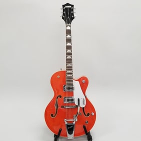 Gretsch Electromatic hollow body guitar model G5420T- serial #KS12074227 with case- 46 1/2"L 18