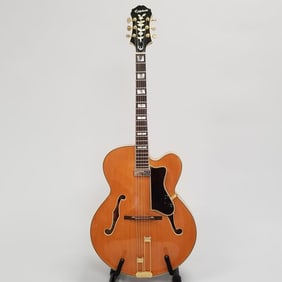 Epiphone Emperor Regent guitar- serial #R96H0495 with case- 46 1/2"L 19 1/2"W 6 1/2"D (case size)