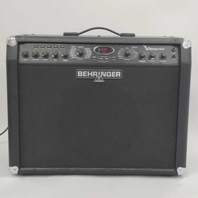 Behringer V-ampire guitar amp- serial #NO230484143- 19"H 24"W 9 1/2"D (tested, works)