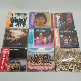 9 record albums incl Paul McCartney (Japan), John Lennon (Japan), Deep Purple Burn (Japan), Deep