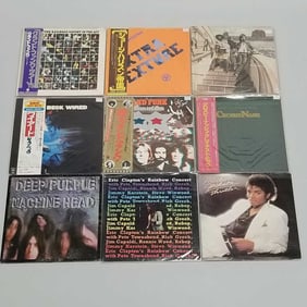 9 record albums incl Grand Funk Railroad (Japan), George Harrison (Japan) , Jeff Beck (Japan),